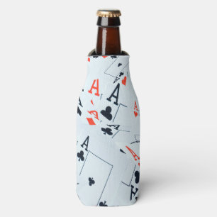 Aces, Poker Cards, Bottle Stubby Cooler Holder