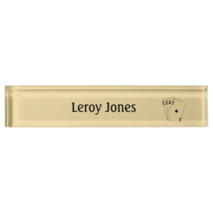 Aces Poker Hand Nameplate