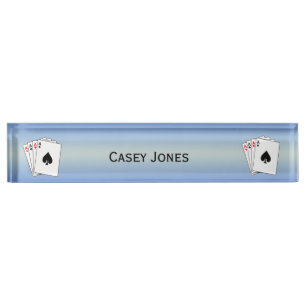 Aces Poker Hand Nameplate