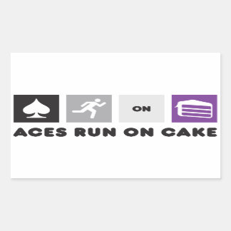Aces Run on Cake Sticker