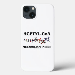 Acetyl-CoA Metabolism Inside Chemical Molecule iPhone 13 Case