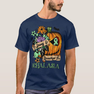 Achalasia Awareness retro halloween scary pumpkin T-Shirt