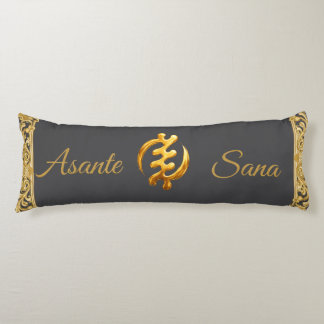 Achempong: Asante Sana "Gye Nyame" Arsenic Adinkra Body Cushion
