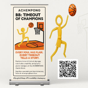 Achempong BB — Timeout of Champions: Court Moves Retractable Banner