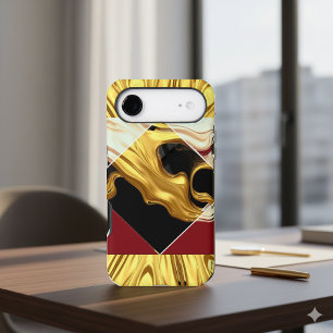 Achempong Designer Tough Case: Crimson & Gold Opul