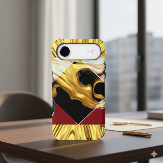 Achempong Designer Tough Case: Crimson & Gold Opul