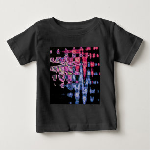 Achempong Modern Synthwave: Pink Blue Abstract  Baby T-Shirt