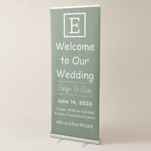 ACHEMPONG Monogram Wedding Banner – “E” Edition