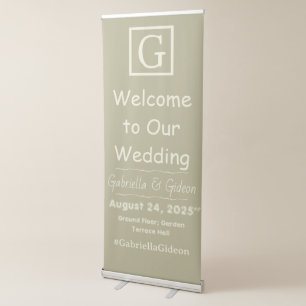 ACHEMPONG Monogram Wedding Banner – “G” Edition
