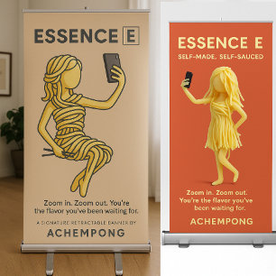 Achempong Presents: Essence E – Self-Made & Sauced Retractable Banner