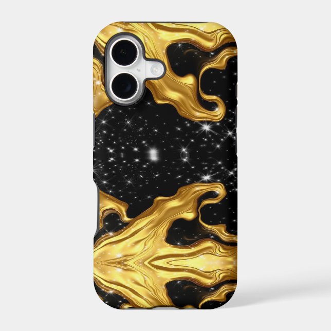 Achempong: The Gilded Cosmos | Liquid Gold & Black (Back)