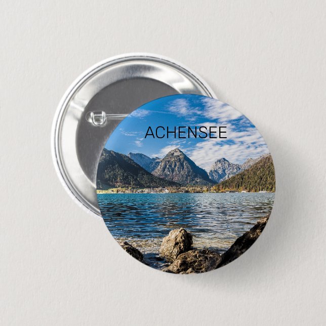Achensee Tirol Retro Austria Holiday Souvenir 6 Cm Round Badge (Front & Back)
