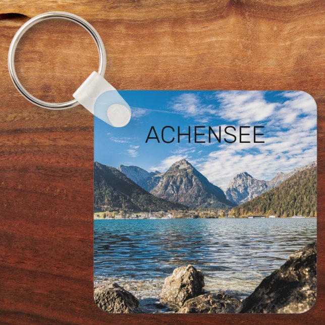 Achensee Tirol Retro Austria Holiday Souvenir Key Ring (Front)
