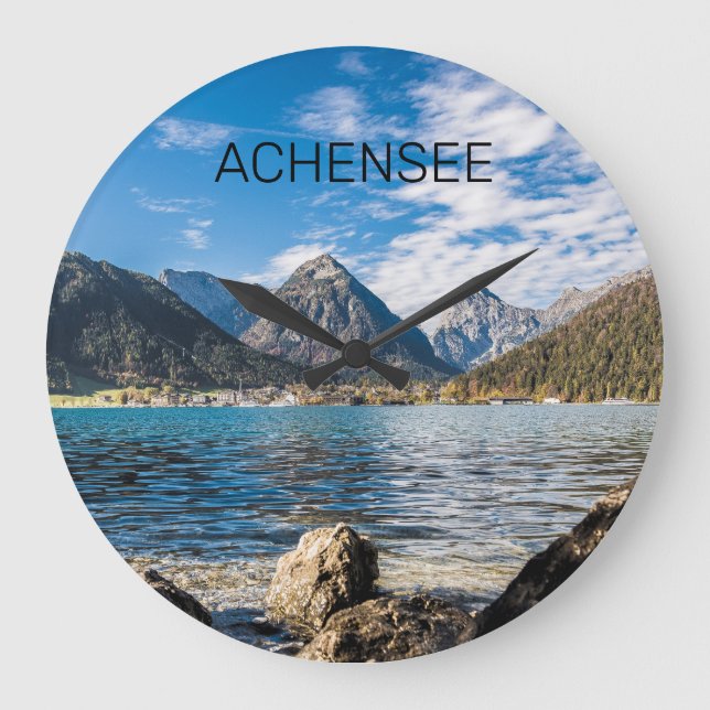 Achensee Tirol Retro Austria Holiday Souvenir Large Clock (Front)