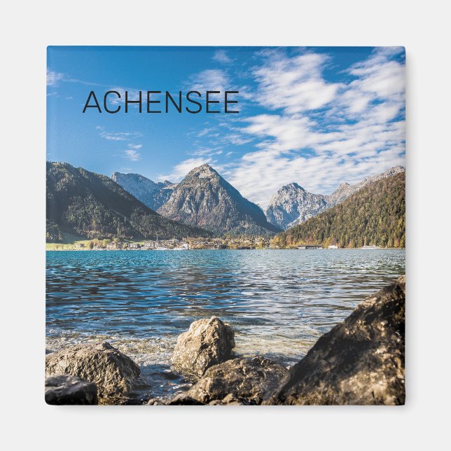 Achensee Tirol Retro Austria Holiday Souvenir Magnet (Front)
