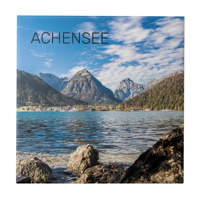 Achensee Tirol Retro Austria Holiday Souvenir Tile (Front)