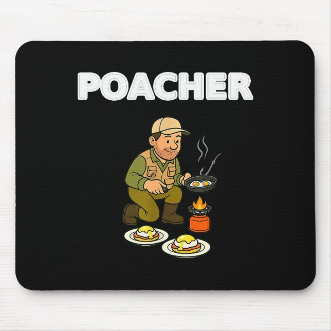 Acher Fishing Tee Fishing Gift Hunting Gift Funny  Mouse Mat (Front)