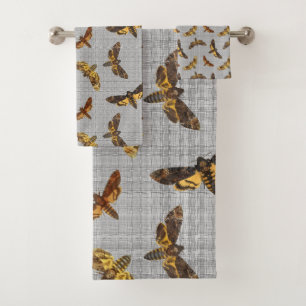 Acherontia Lachesis - Death's-head Hawkmoth Bath Towel Set