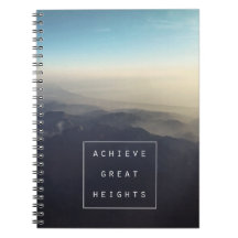 Achieve Great Heights Spiral Notebook