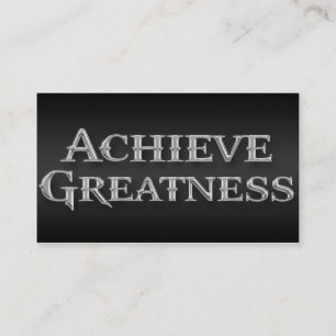 Achieve Greatness Professional Business Card