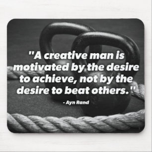 Achieve - Kettlebell Workout Motivational Mouse Mat