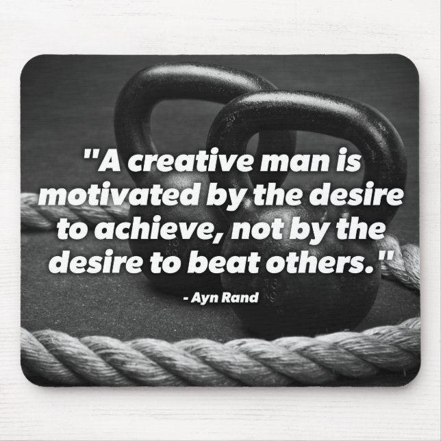 Achieve - Kettlebell Workout Motivational Mouse Mat (Front)