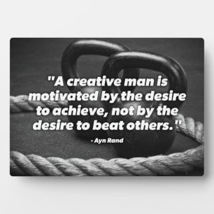 Achieve - Kettlebell Workout Motivational Plaque