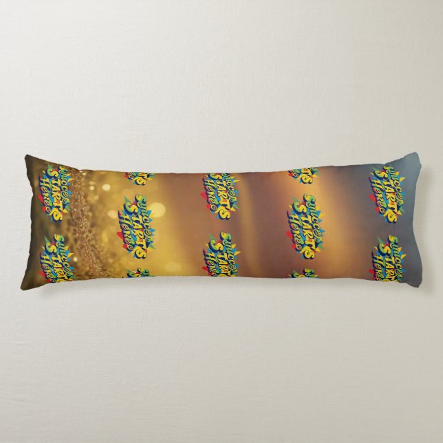 "Achieve Your Dreams Design" Body Cushion (Front)