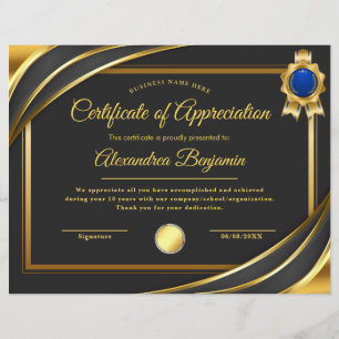 Achievement Appreciate Certificate