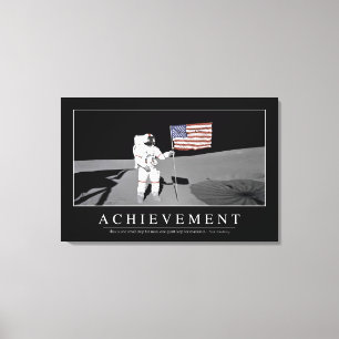 Achievement: Inspirational Quote Canvas Print
