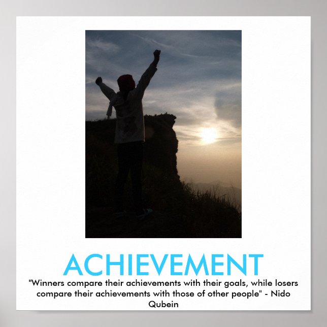 ACHIEVEMENT motivational poster (Front)