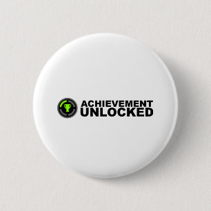 Achievement Unlocked 6 Cm Round Badge