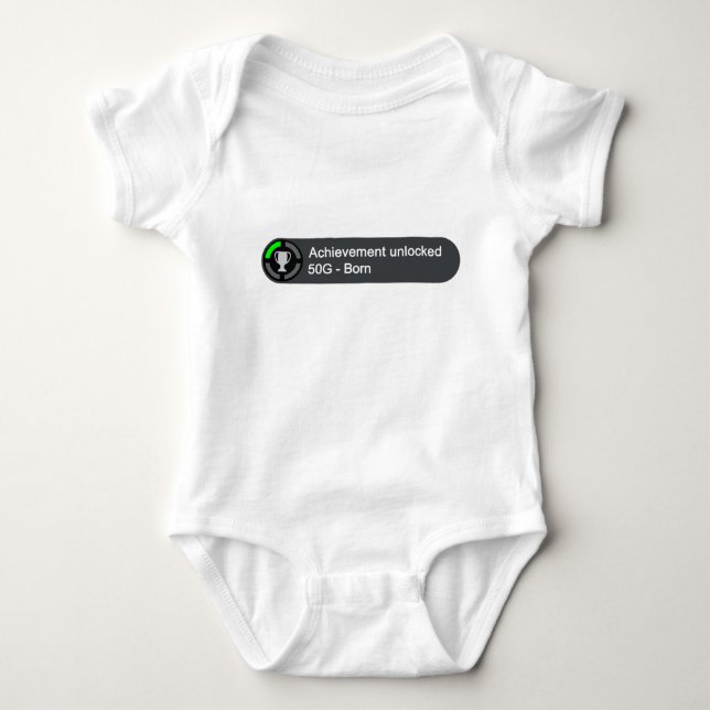 Achievement Unlocked - Born Baby Bodysuit (Front)