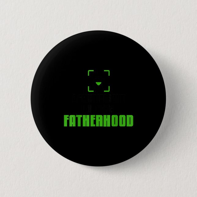 Achievement Unlocked Fatherhood Gamer Video Games  6 Cm Round Badge (Front)
