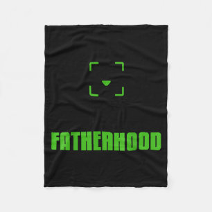 Achievement Unlocked Fatherhood Gamer Video Games  Fleece Blanket