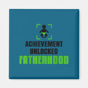 Achievement Unlocked Fatherhood Gamer Video Games  Magnet