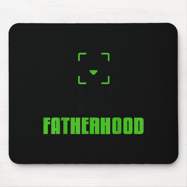 Achievement Unlocked Fatherhood Gamer Video Games  Mouse Mat (Front)