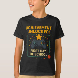 Achievement Unlocked Funny New Ck To School Video  T-Shirt