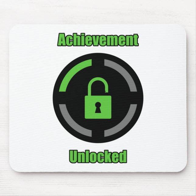 Achievement Unlocked Mouse Mat (Front)