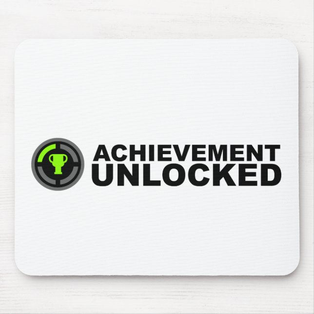 Achievement Unlocked Mouse Mat (Front)