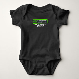 Achievement Unlocked - New Character Created Baby Bodysuit