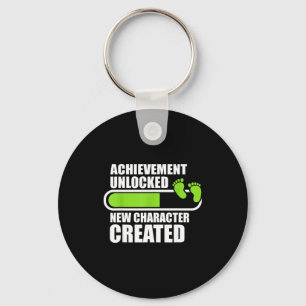 Achievement Unlocked New Character D Funny Pregnan Key Ring