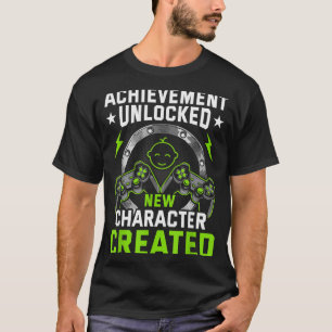 Achievement Unlocked New Character D Video Gamer  T-Shirt