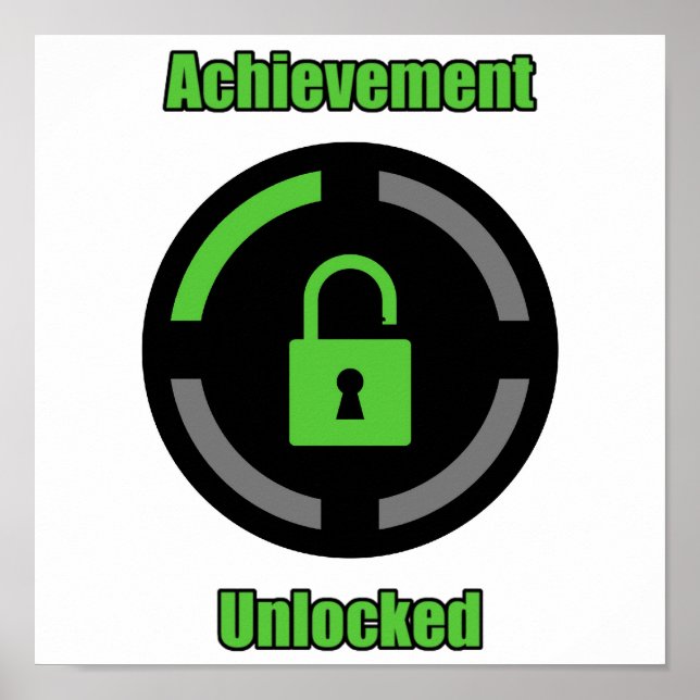 Achievement Unlocked Poster (Front)