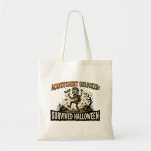 Achievement Unlocked Survived Halloween Tote Bag