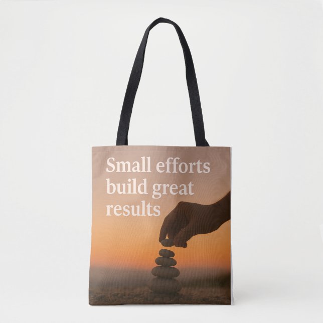 Achieving Greatness One Step at a Time   Tote Bag (Front)