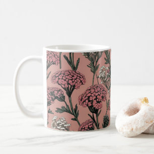 Achillea Desert Eve Deep Rose pattern Coffee Mug