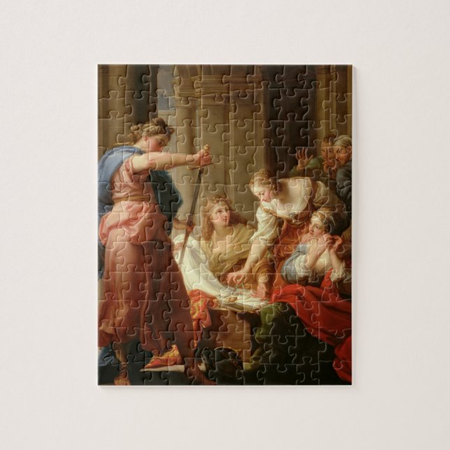 Achilles at the Court of King Lycomedes with his D Jigsaw Puzzle (Vertical)