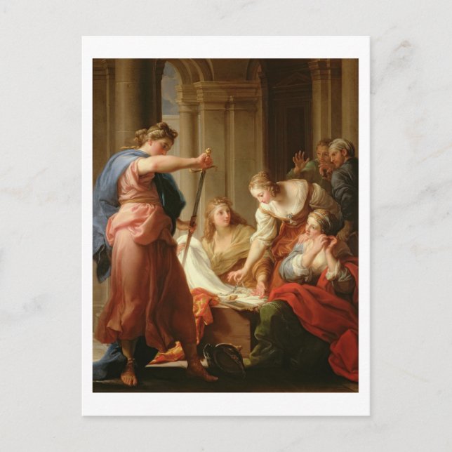 Achilles at the Court of King Lycomedes with his D Postcard (Front)