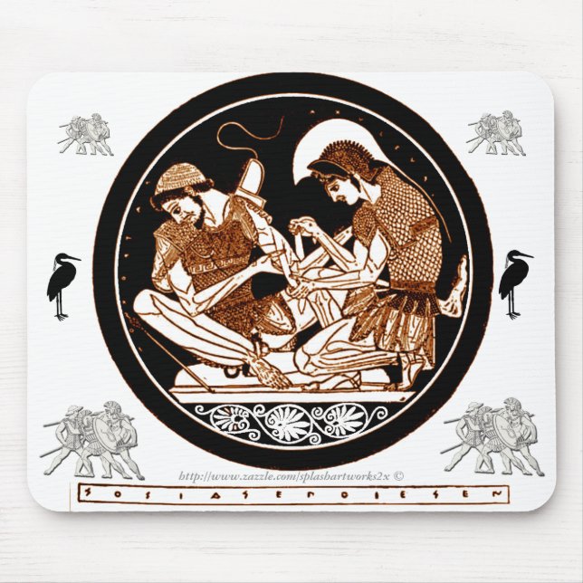 Achilles bandaging Patroclus-mouse pad Mouse Mat (Front)
